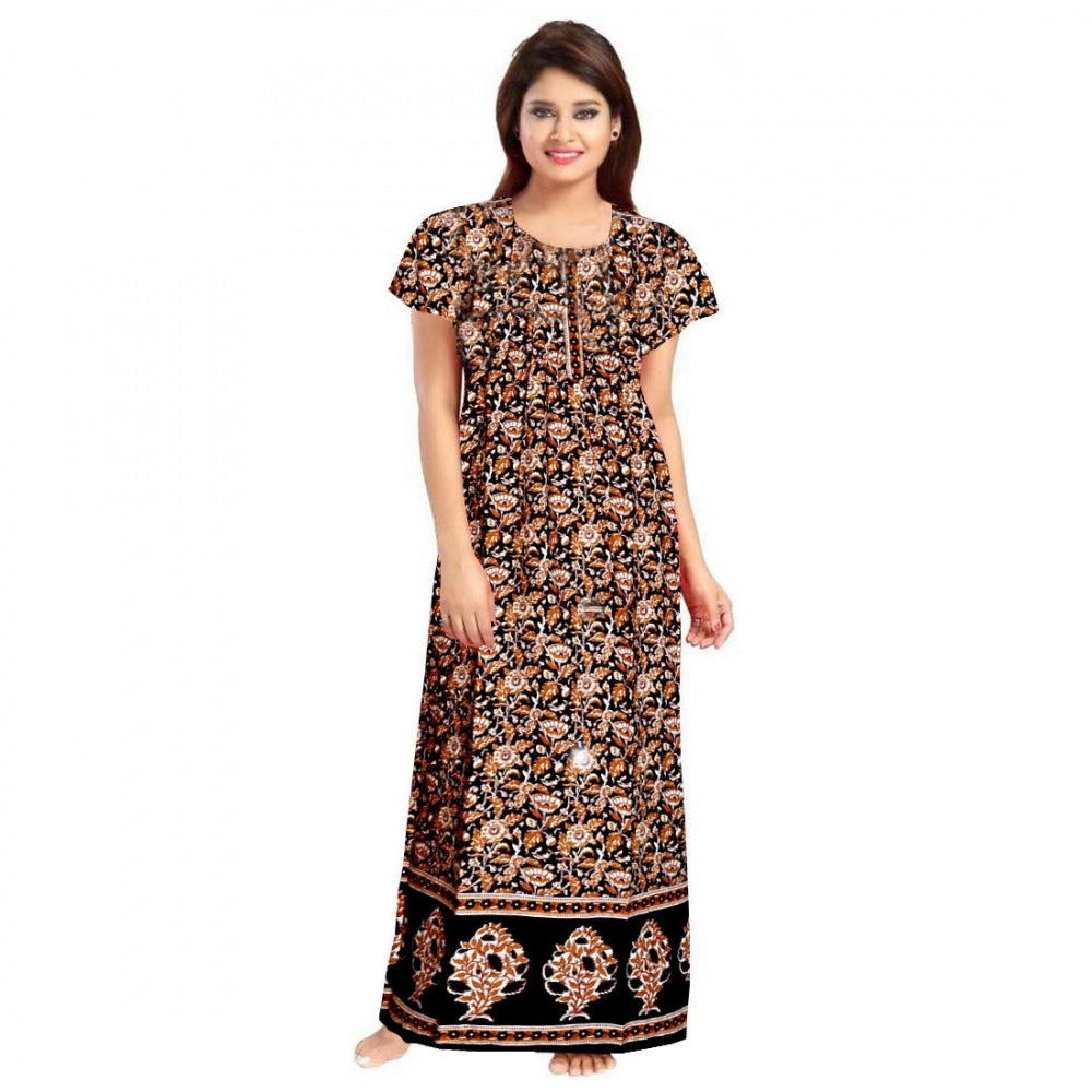 Classy Cotton Printed Maxi Nighty