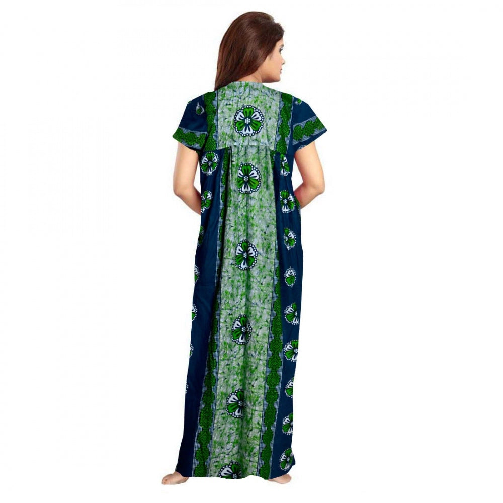 Classy Cotton Printed Maxi Nighty