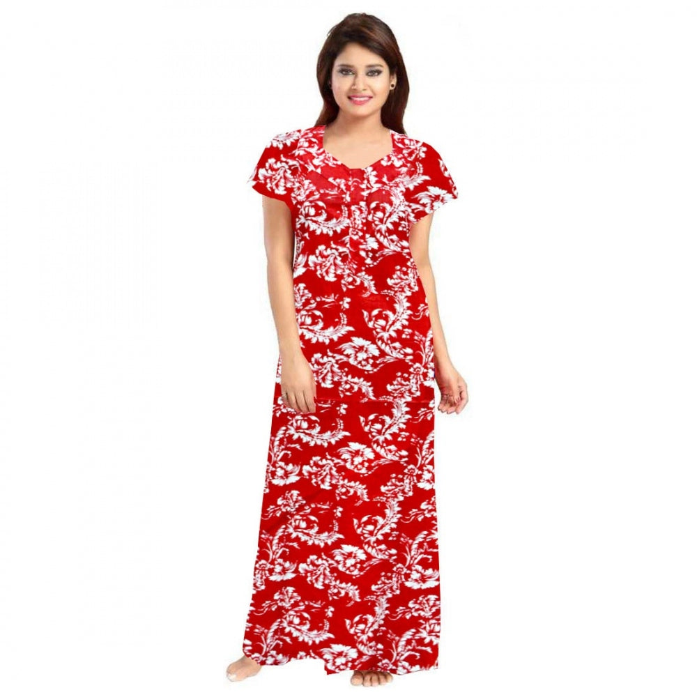 Classy Cotton Printed Maxi Nighty