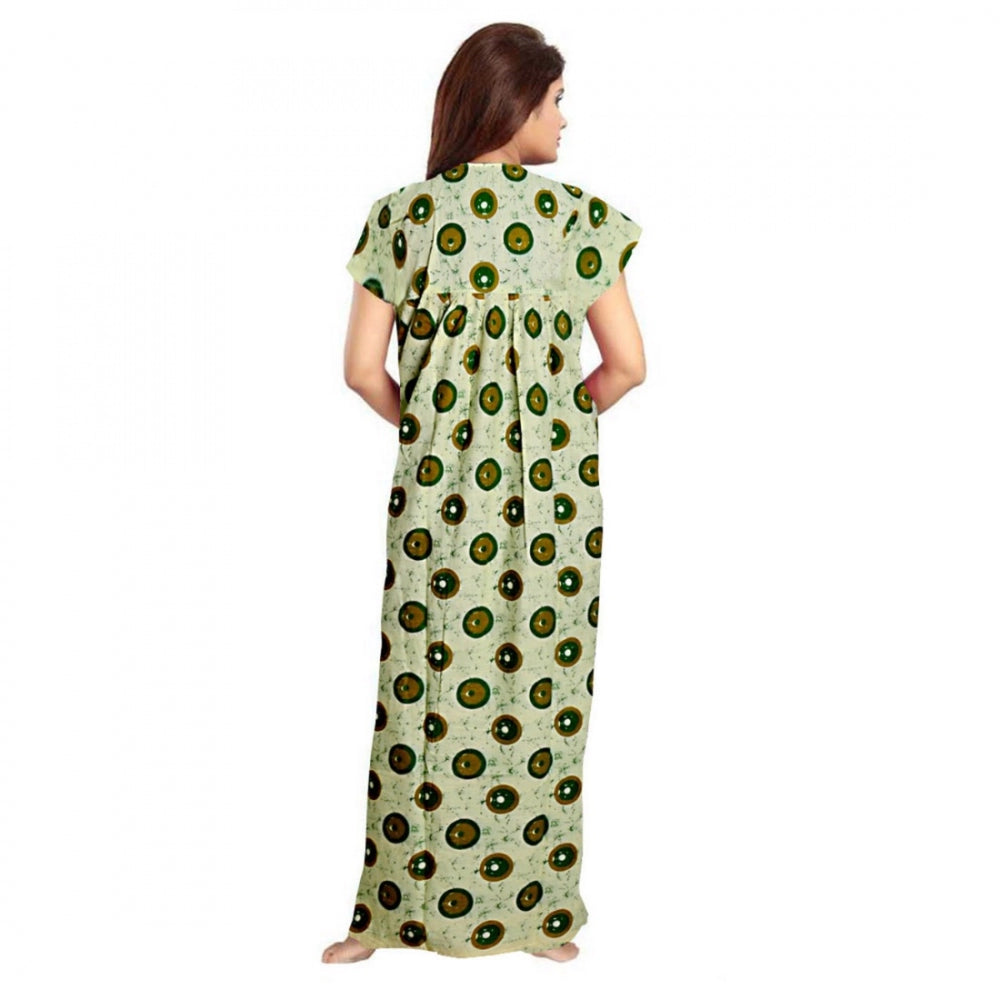 Classy Cotton Printed Maxi Nighty