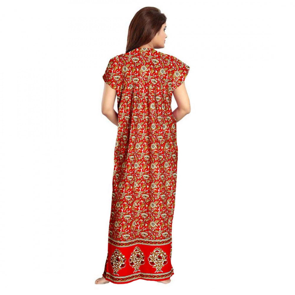 Classy Cotton Printed Maxi Nighty