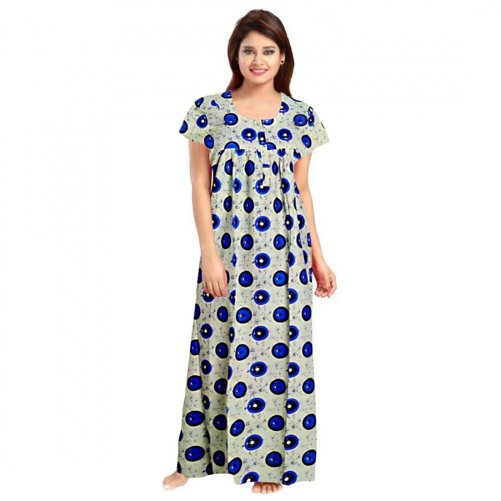 Classy Cotton Printed Maxi Nighty