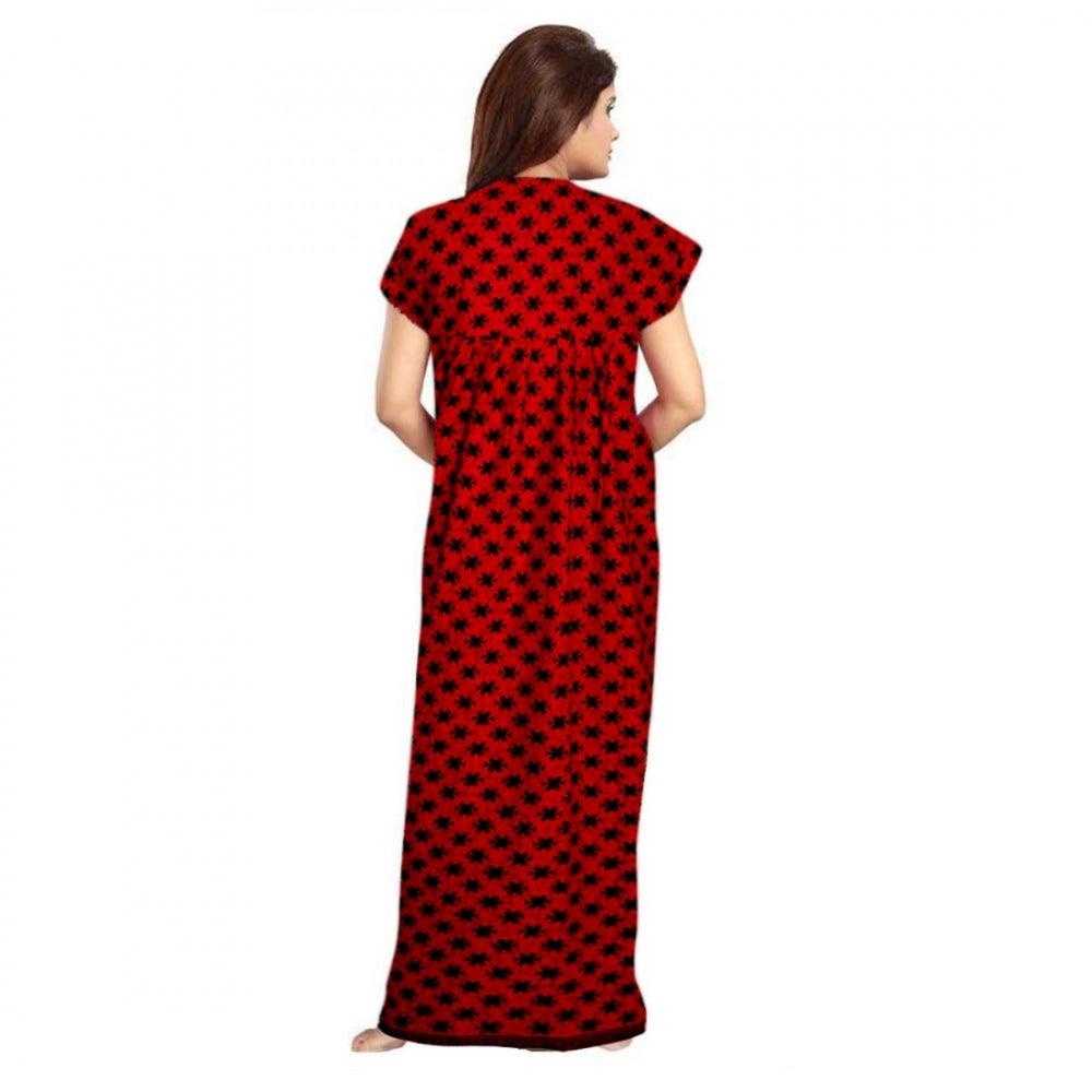 Classy Cotton Printed Maxi Nighty