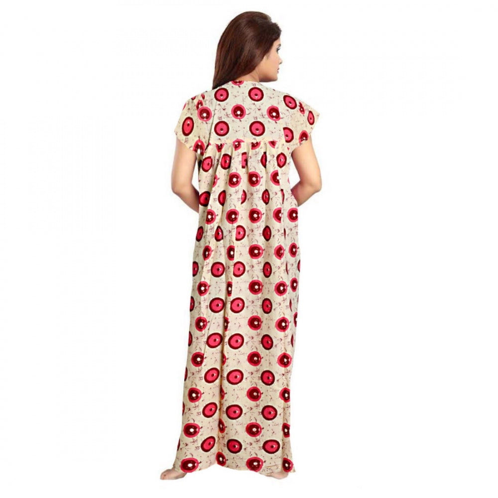 Classy Cotton Printed Maxi Nighty