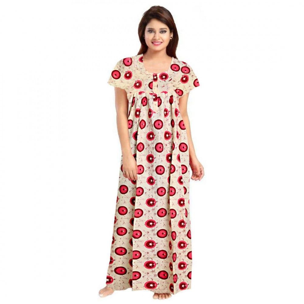 Classy Cotton Printed Maxi Nighty