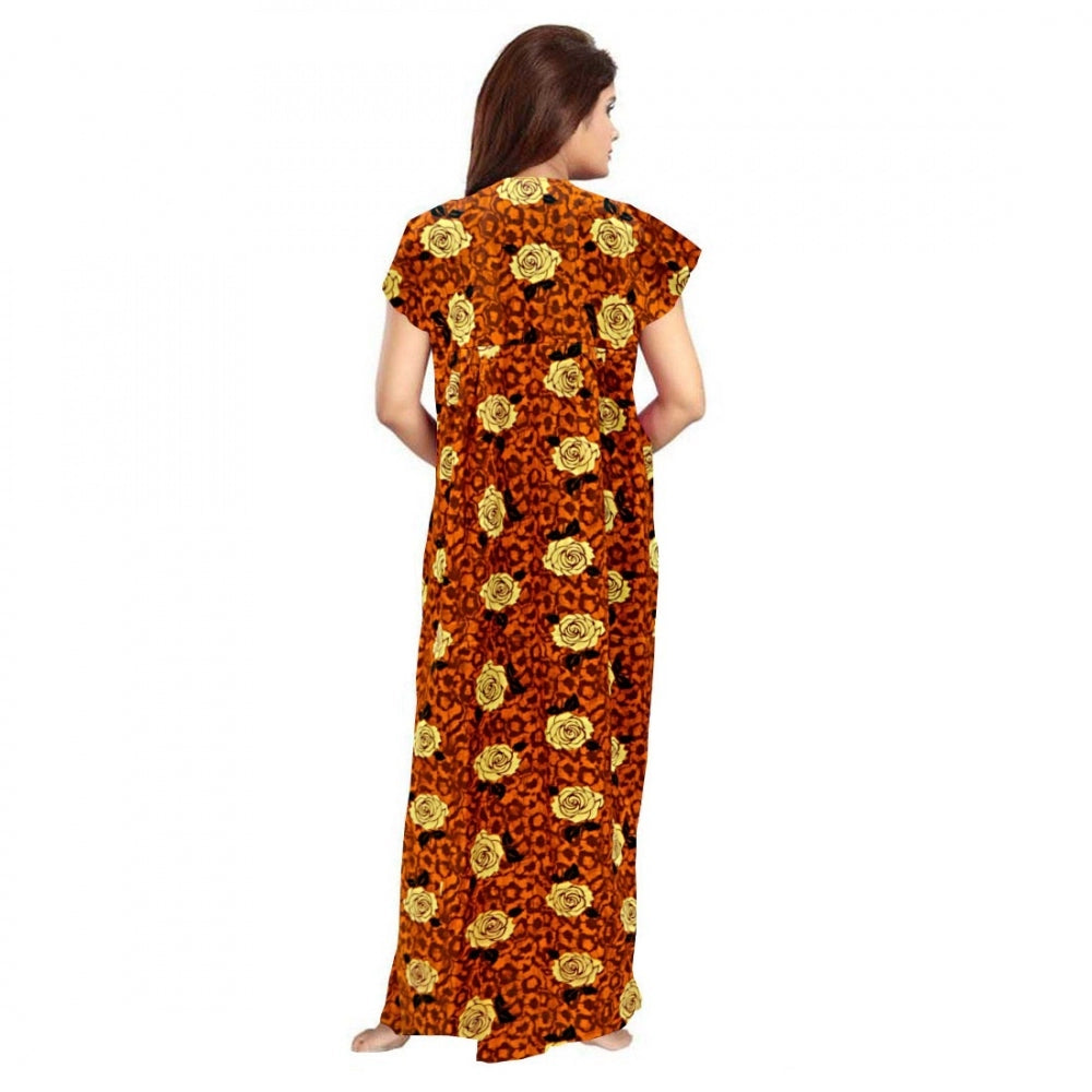 Classy Cotton Printed Maxi Nighty