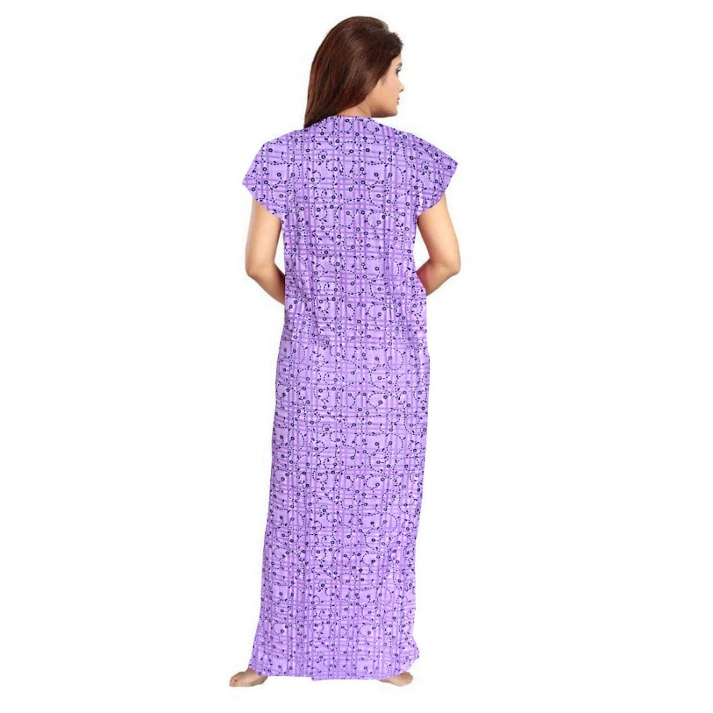 Classy Cotton Printed Maxi Nighty