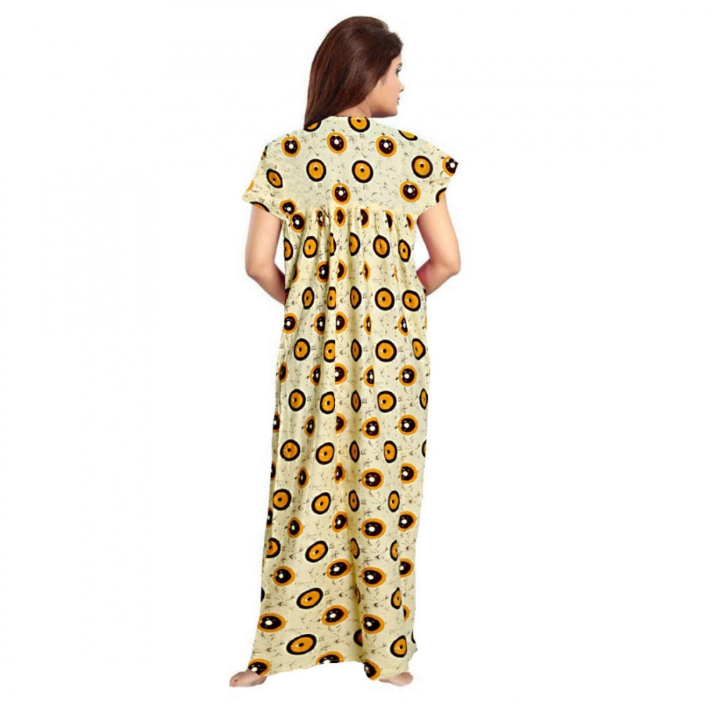 Classy Cotton Printed Maxi Nighty