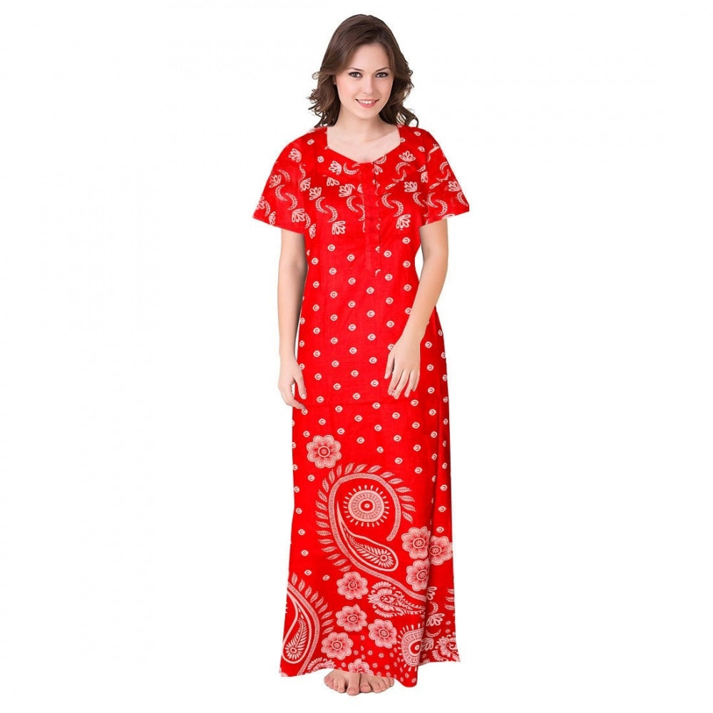 Classy Cotton Printed Maxi Nighty