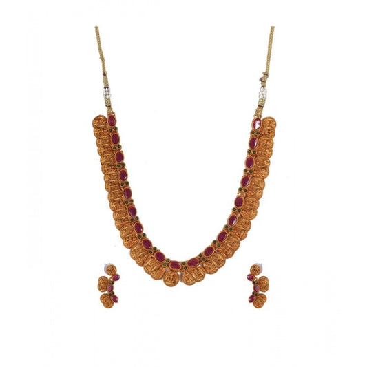 Twinkling Elegent Laxmi Coin Shape Jewellery Chowker Set