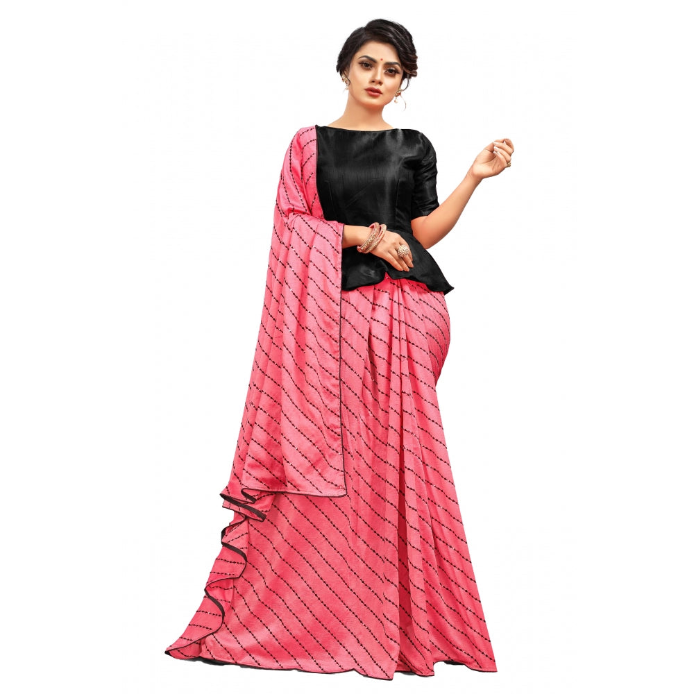 Elegant Vichitra Saree with Blouse piece