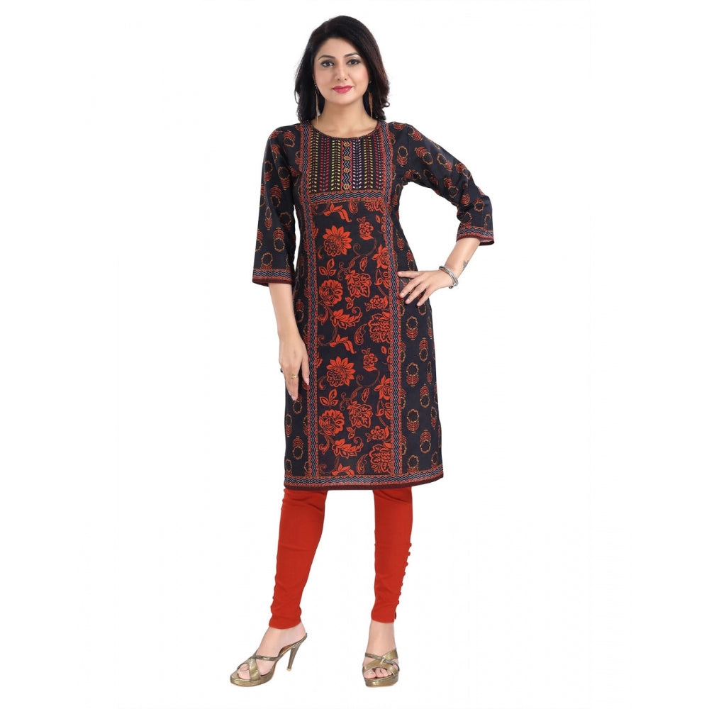 Designer Cotton Blend Tunic Long Kurti