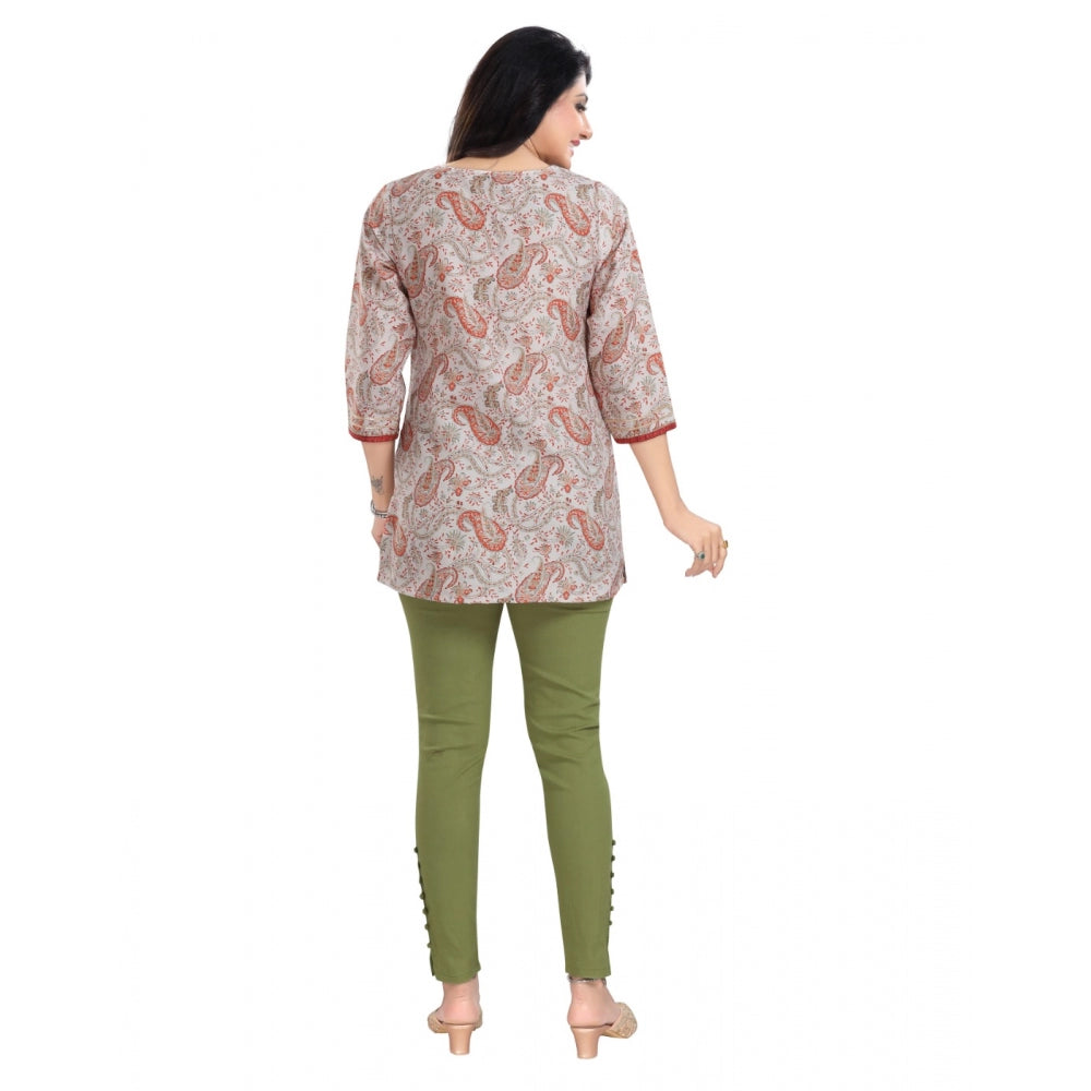 Stylish Viscose Blend Tunic Short Top