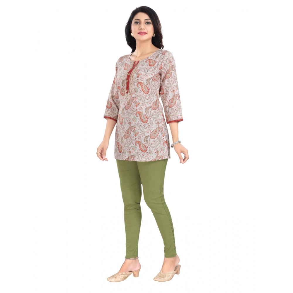 Stylish Viscose Blend Tunic Short Top