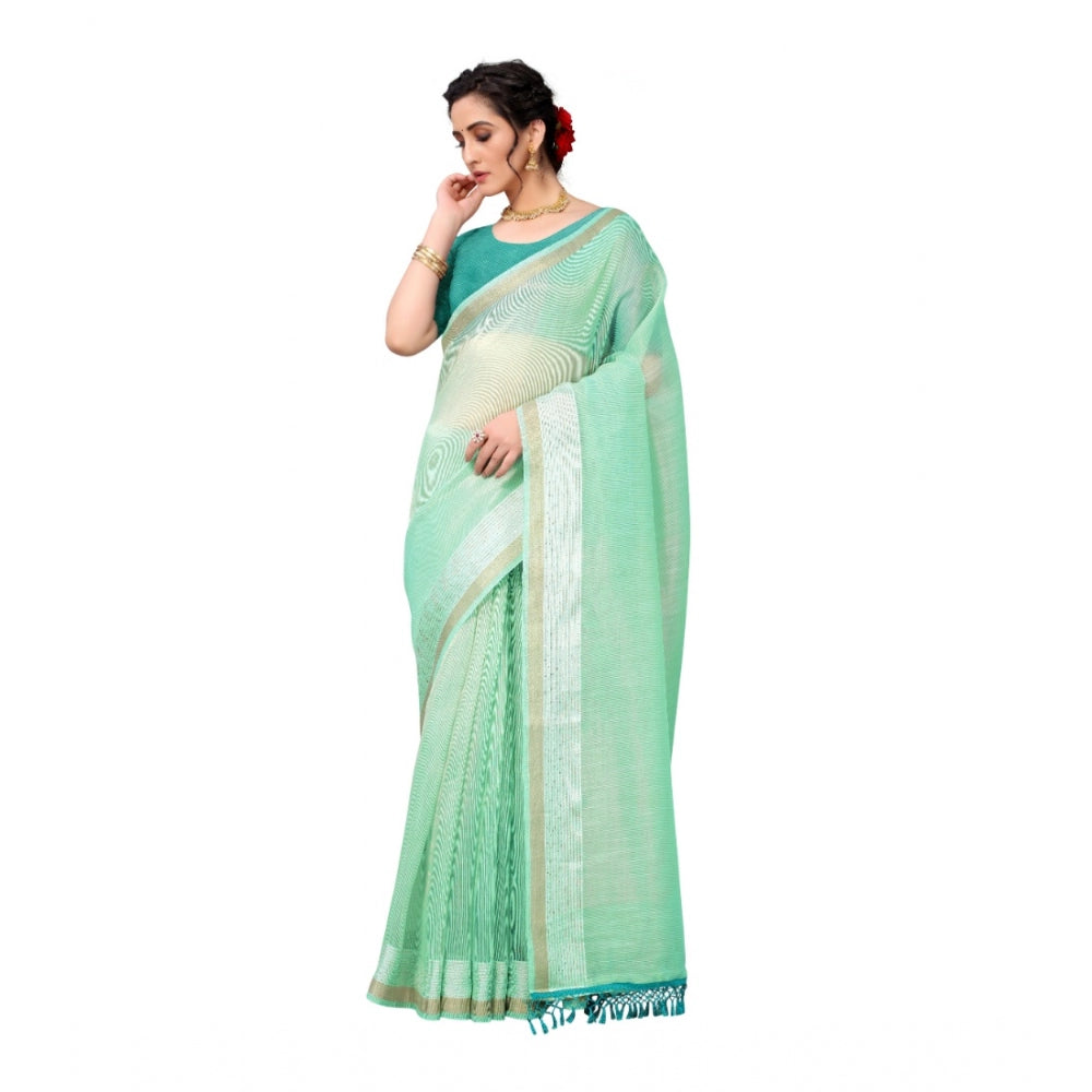 Elegant Cotton Woven Printed Saree