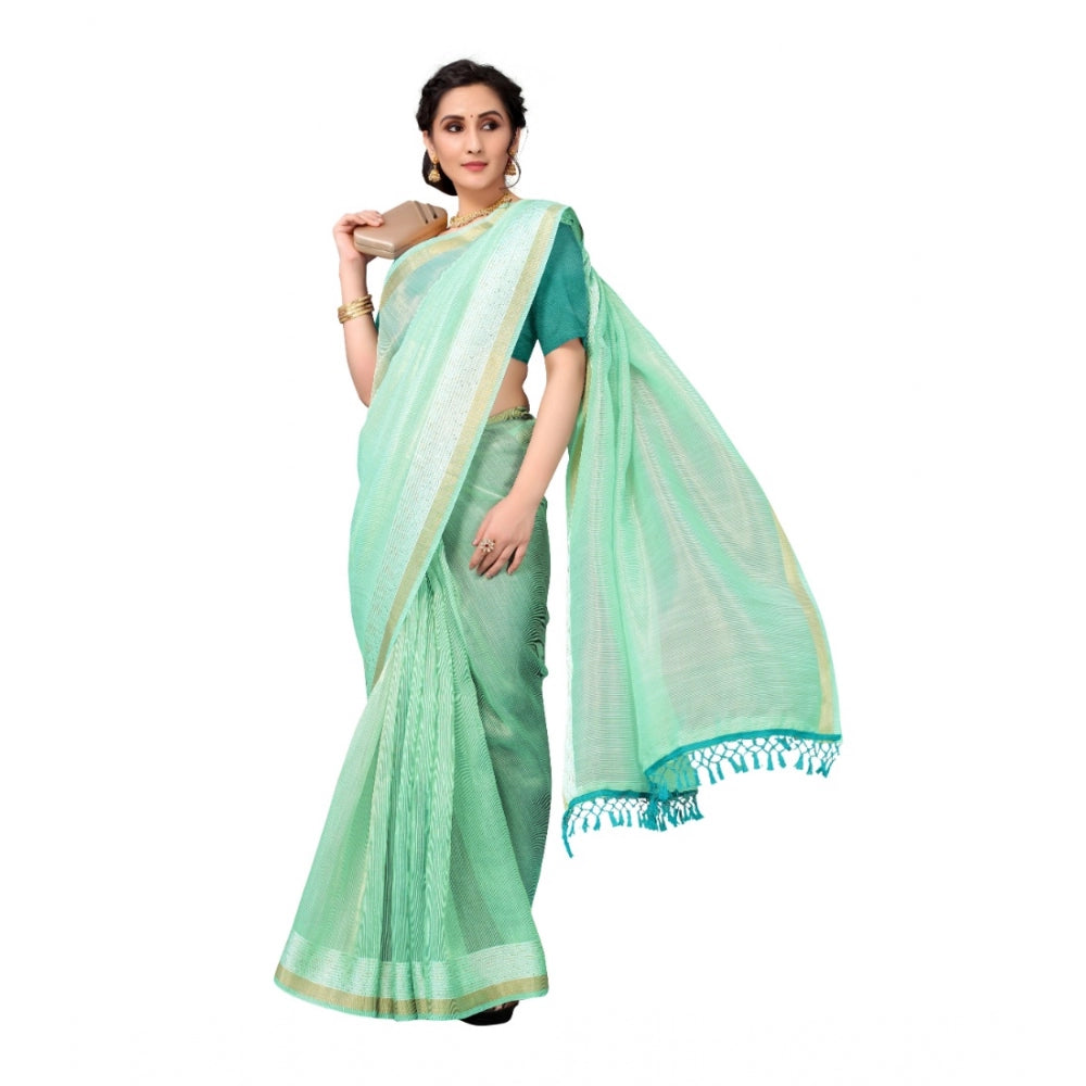 Elegant Cotton Woven Printed Saree