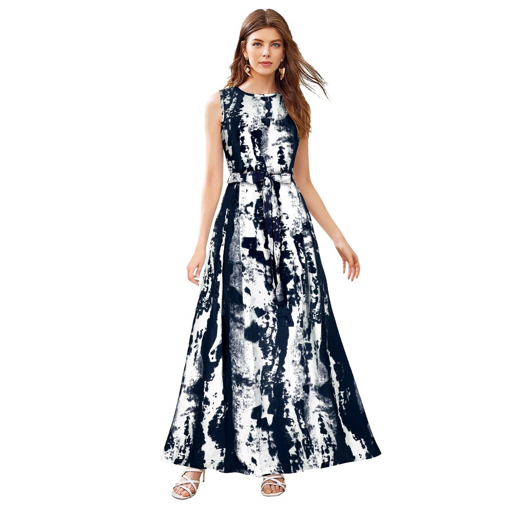 Adorable Taffeta Western Wear Flare Long Gown