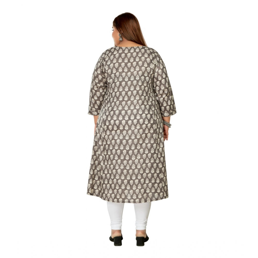 Casual Printed Pure Cotton Prince Cut A Line Kurti