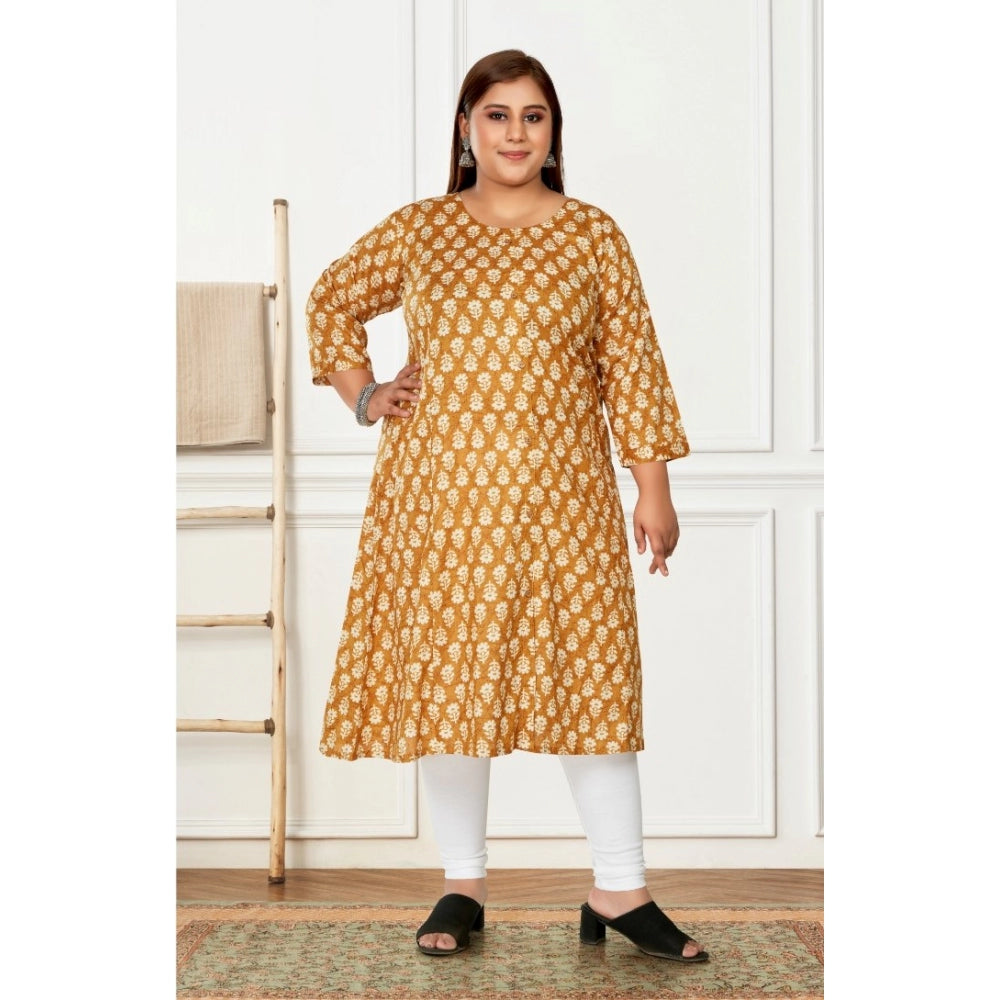 Casual Printed Pure Cotton Prince Cut A Line Kurti