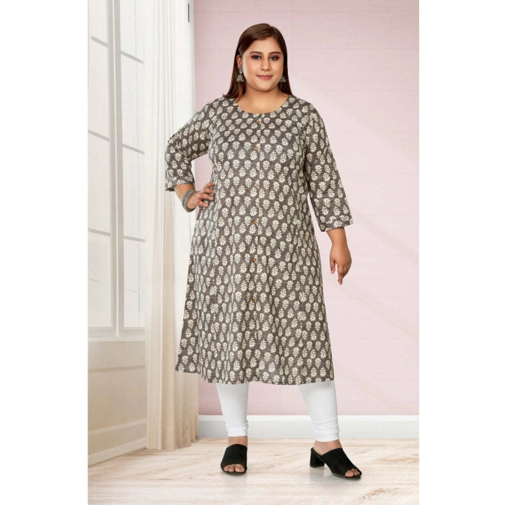 Casual Printed Pure Cotton Prince Cut A Line Kurti