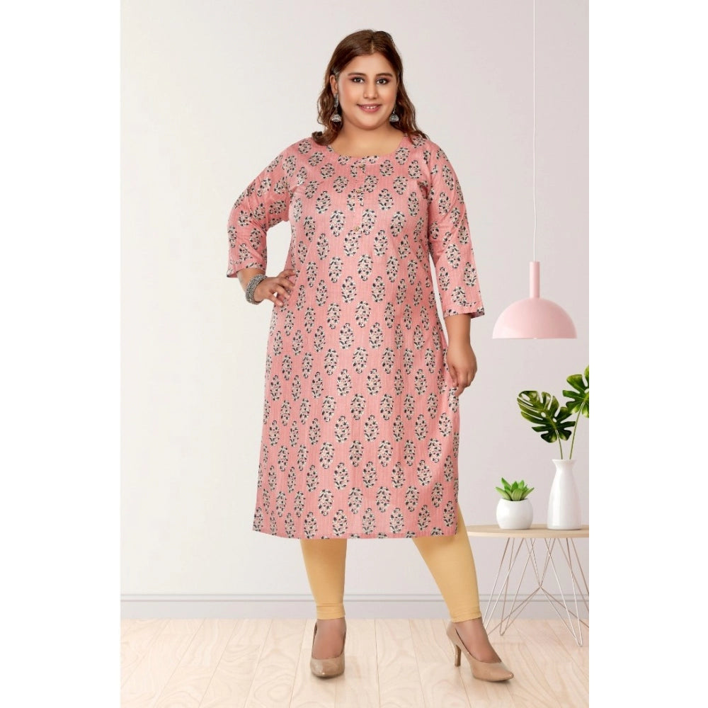 Casual Golden Foil Printed Pure Cotton Straight Kurti