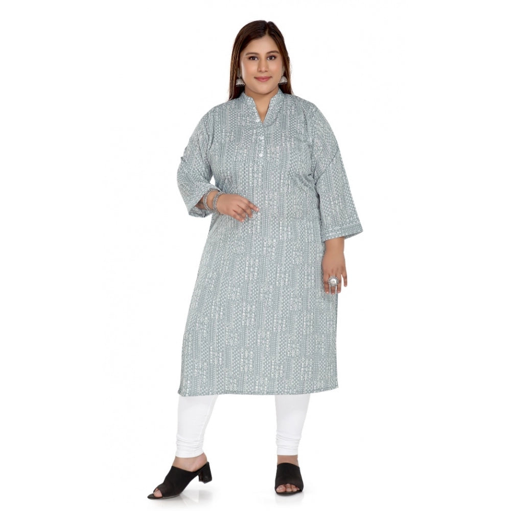 Casual Imported Synthetix Full printed Straight Kurti