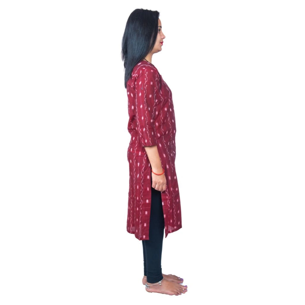 Ravishing Handloom Pure Cotton Straight Kurti