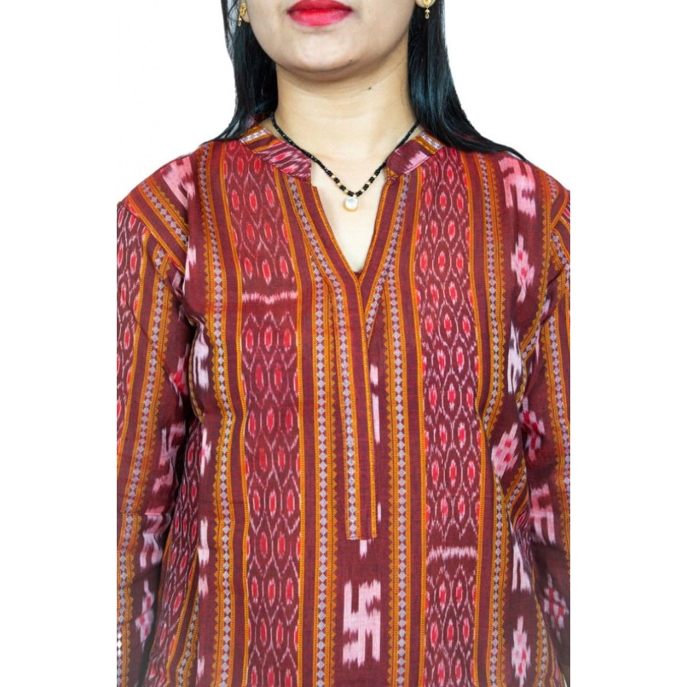 Ravishing Handloom Pure Cotton Straight Kurti