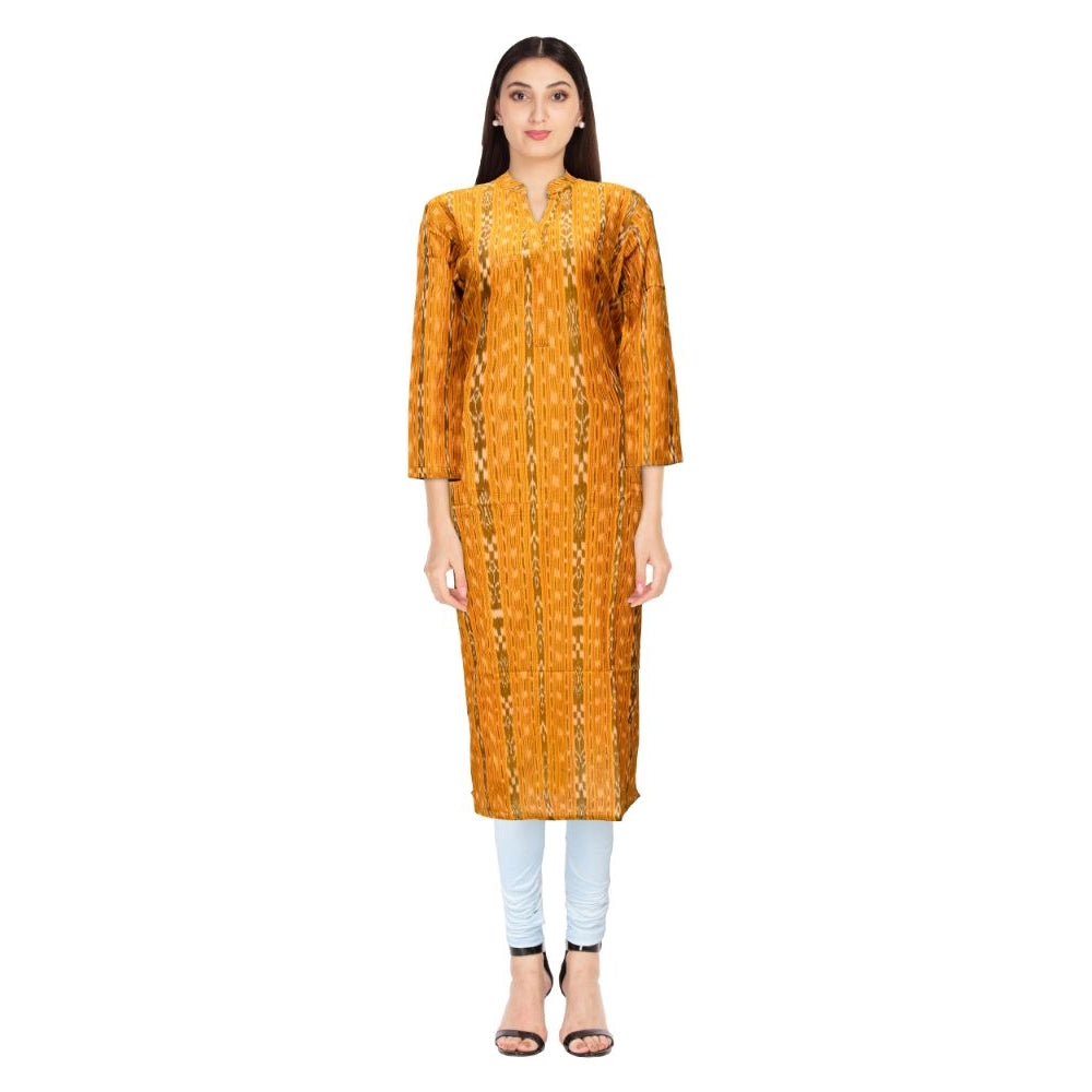 Ravishing Handloom Cotton Straight Kurti