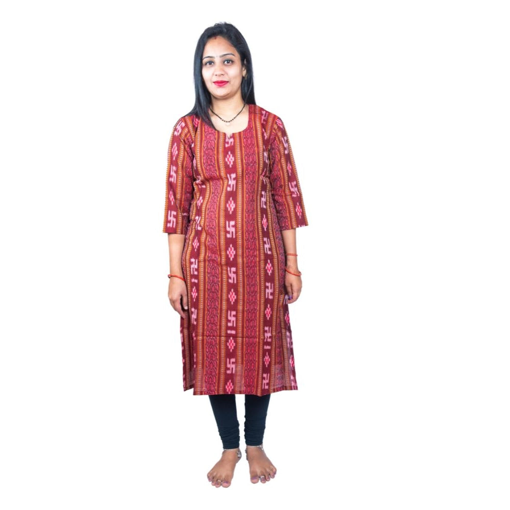 Ravishing Handloom Pure Cotton Straight Kurti