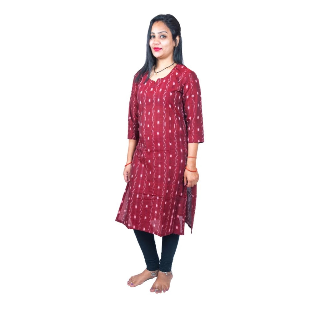 Ravishing Handloom Pure Cotton Straight Kurti