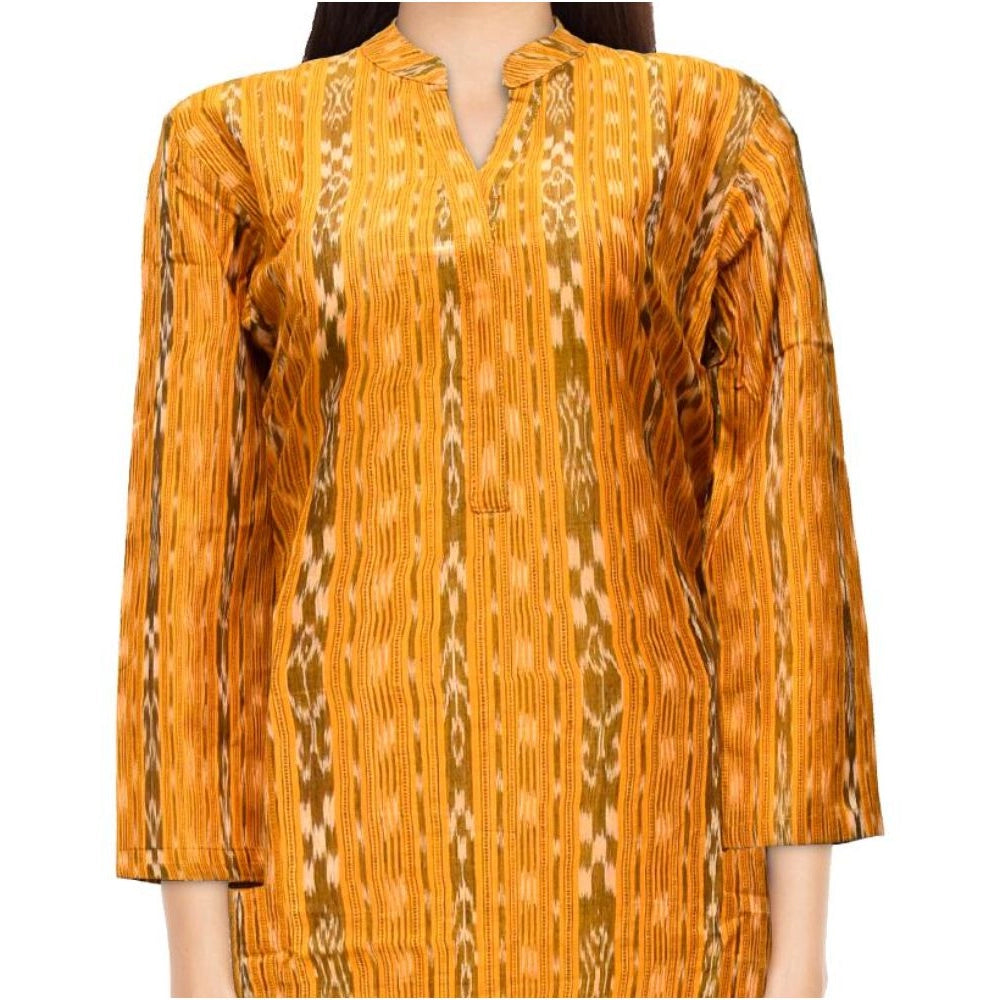 Ravishing Handloom Cotton Straight Kurti