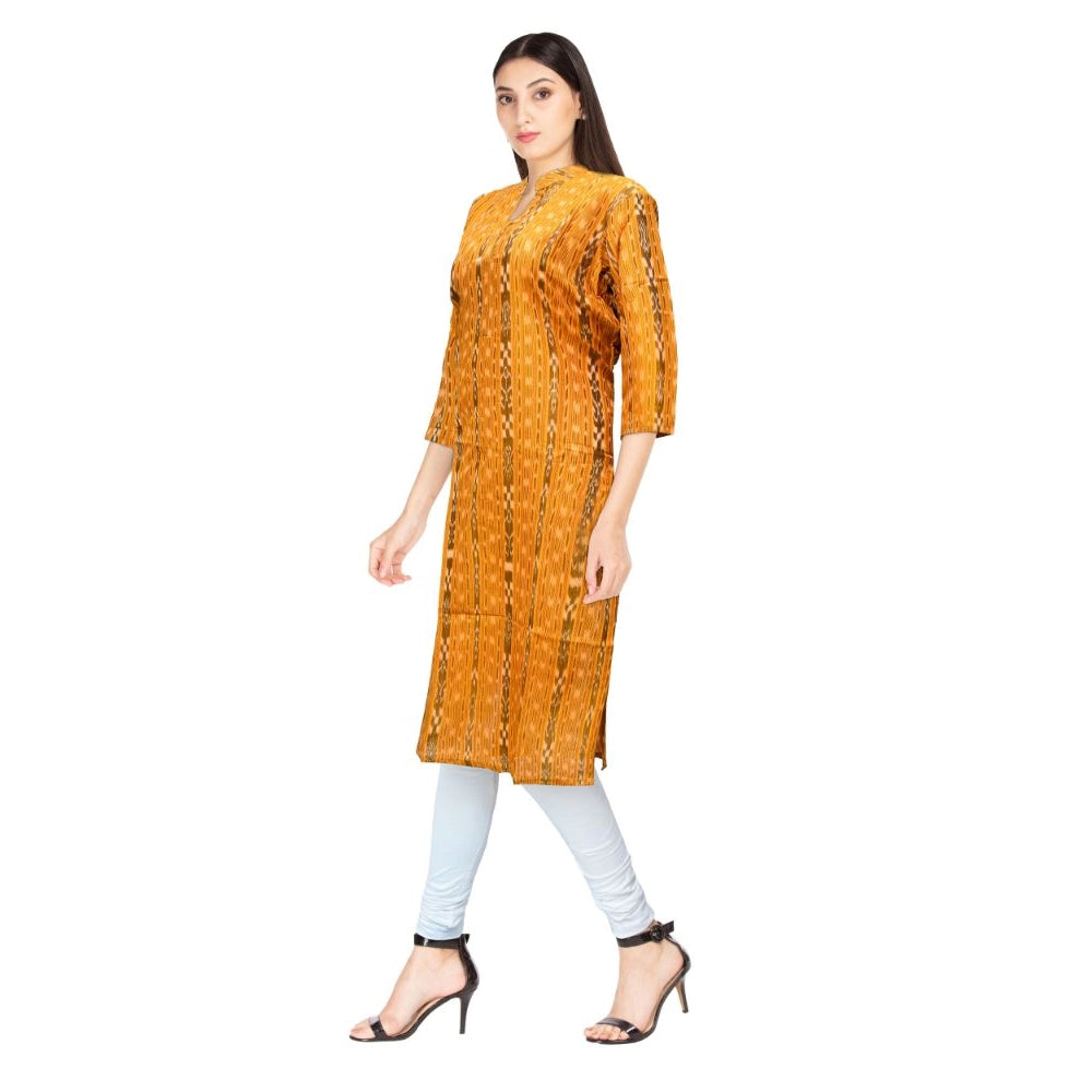 Ravishing Handloom Cotton Straight Kurti