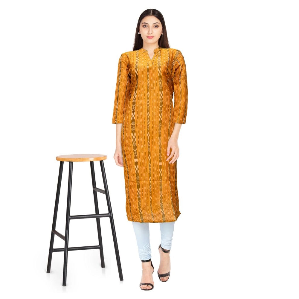 Ravishing Handloom Cotton Straight Kurti