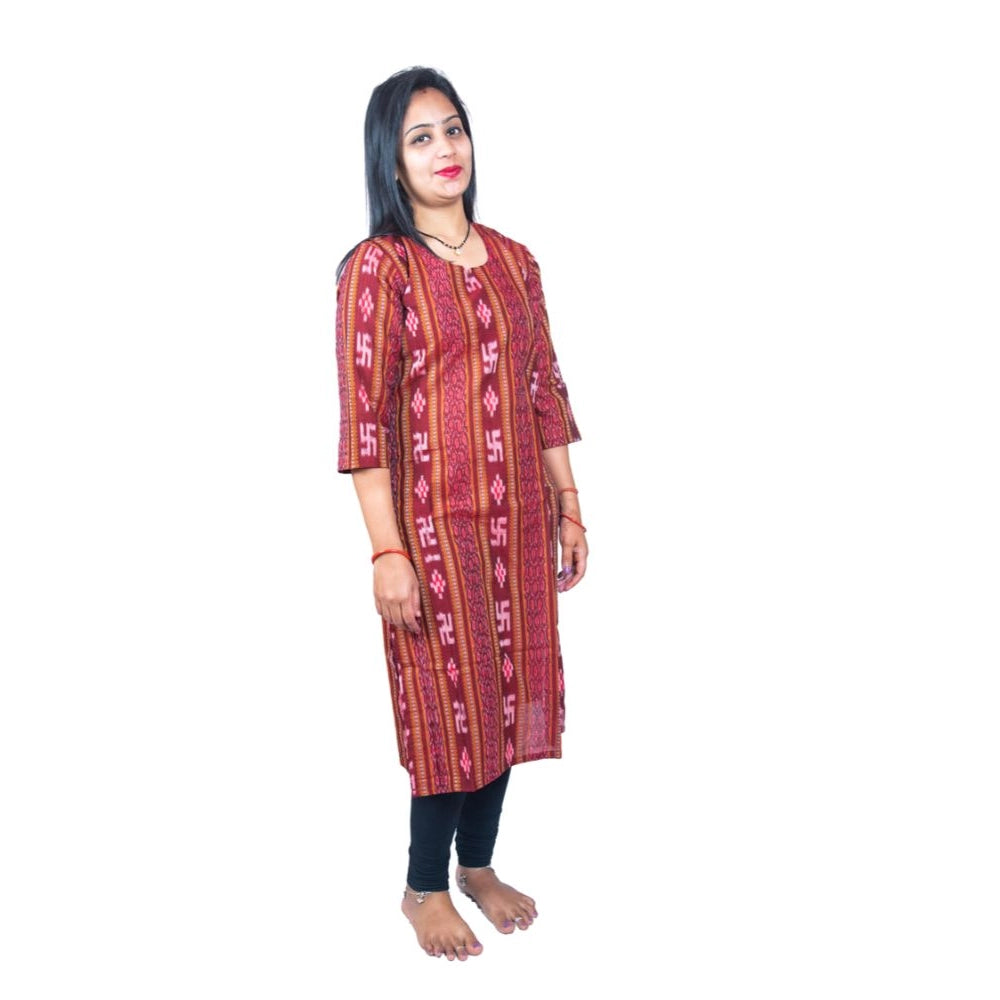 Ravishing Handloom Pure Cotton Straight Kurti