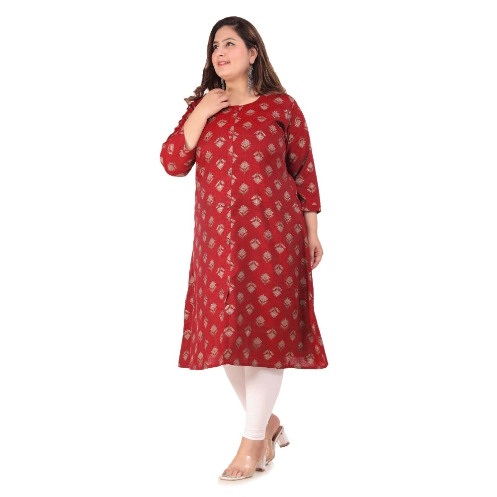 Beautiful Office wear Floral Printed Capsule A Line Kurti