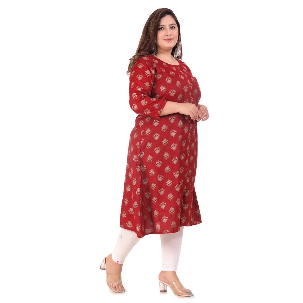 Beautiful Office wear Floral Printed Capsule A Line Kurti