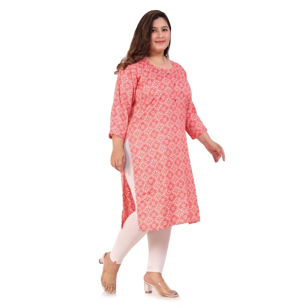 Beautiful Office wear Designer Printed Capsule Straight Kurti