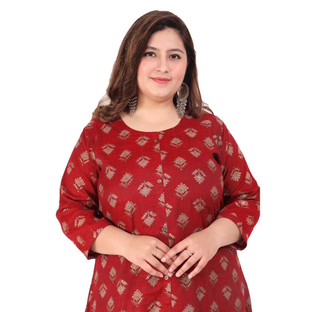 Beautiful Office wear Floral Printed Capsule A Line Kurti