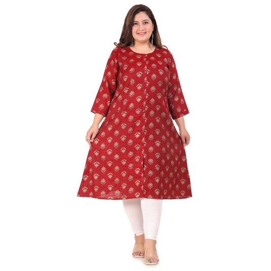 Beautiful Office wear Floral Printed Capsule A Line Kurti