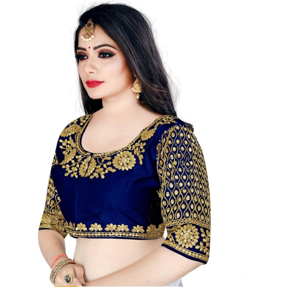 Stunning Half Sleeve Ultra satin Readymade Blouse