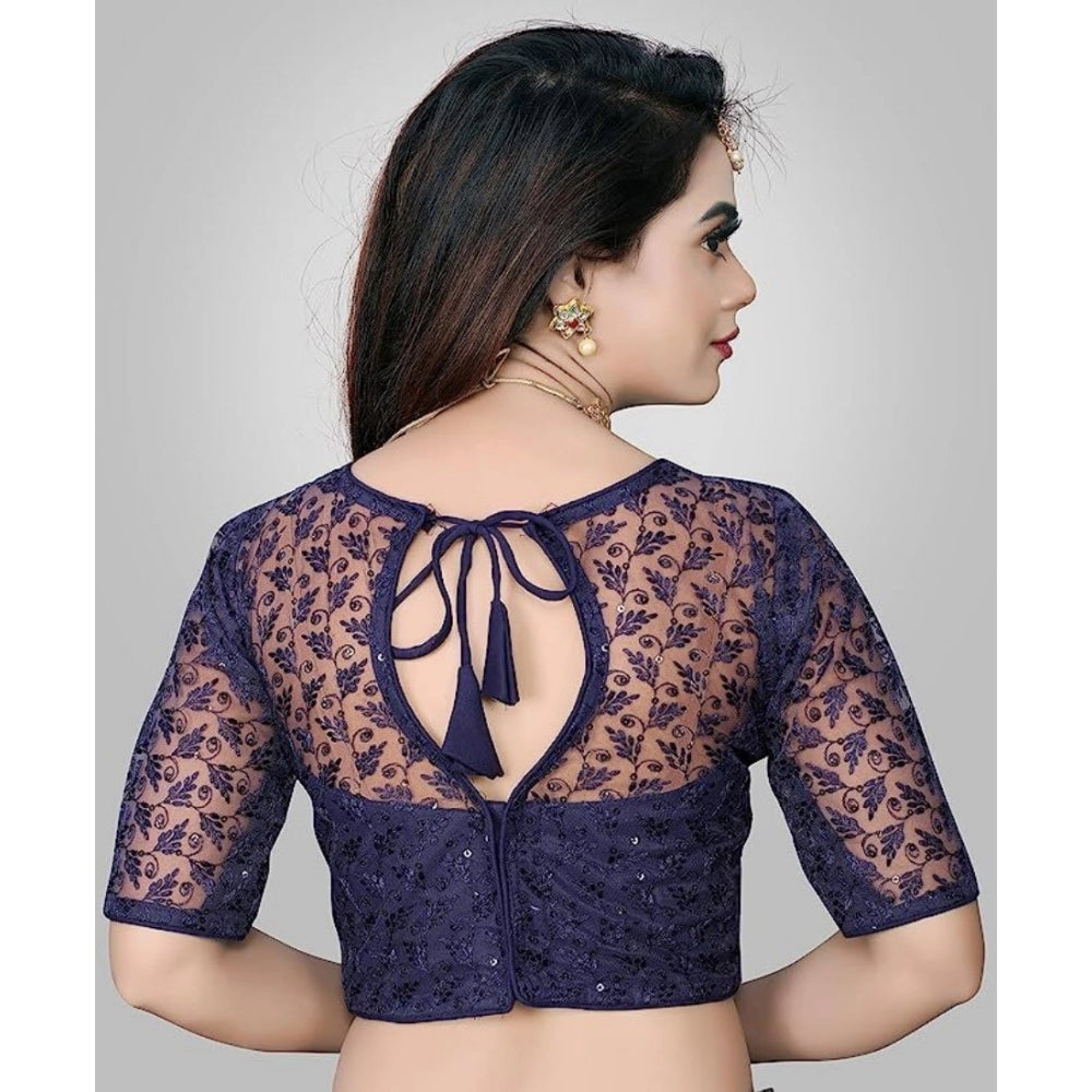 Stunning Half Sleeve Net Readymade Blouse