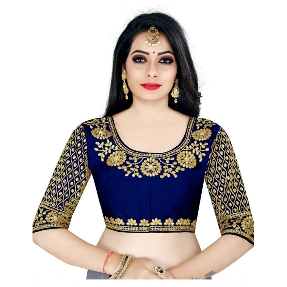 Stunning Half Sleeve Ultra satin Readymade Blouse