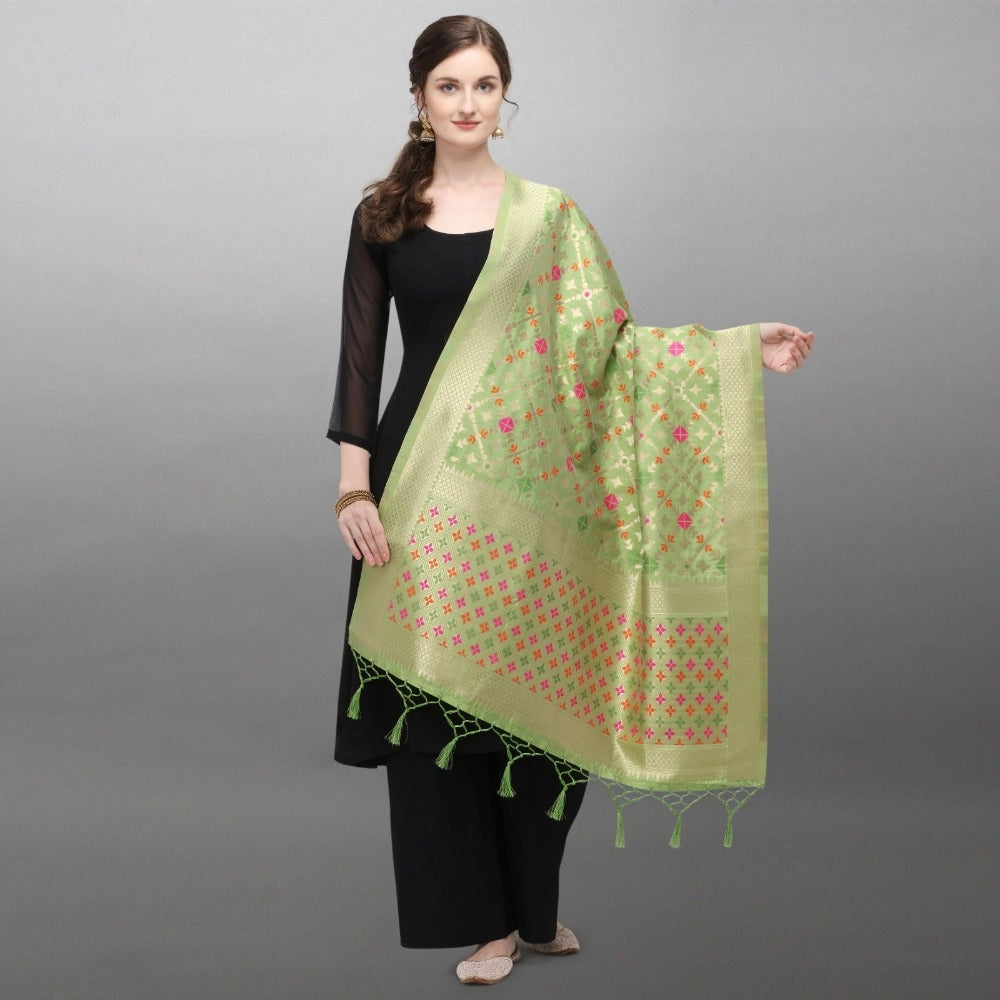 Stylish Women's Silk Pure Zari weaving Duppatta