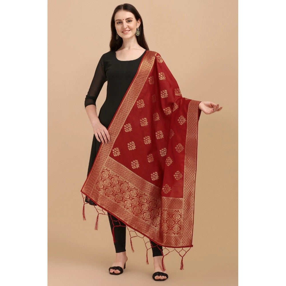 Stylish Women's Silk Pure Zari weaving Duppatta