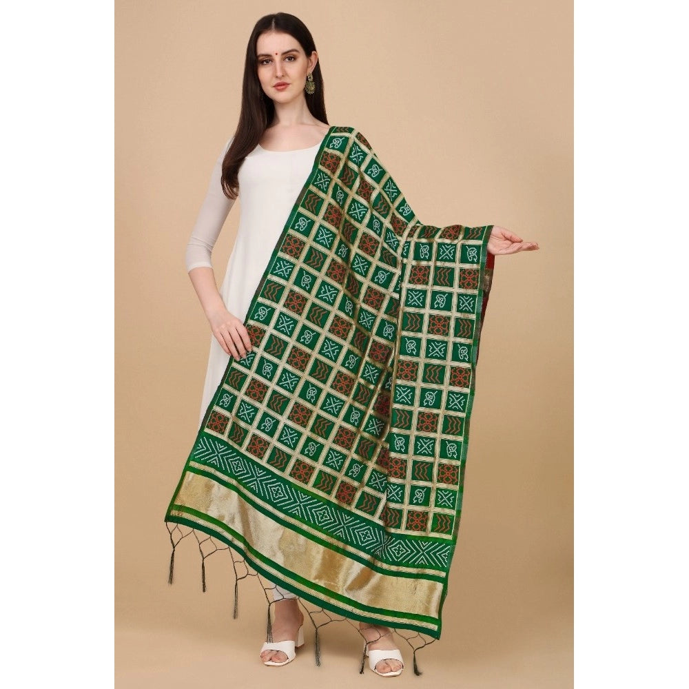 Pretty Women's Silk Pure weaving Work Duppatta