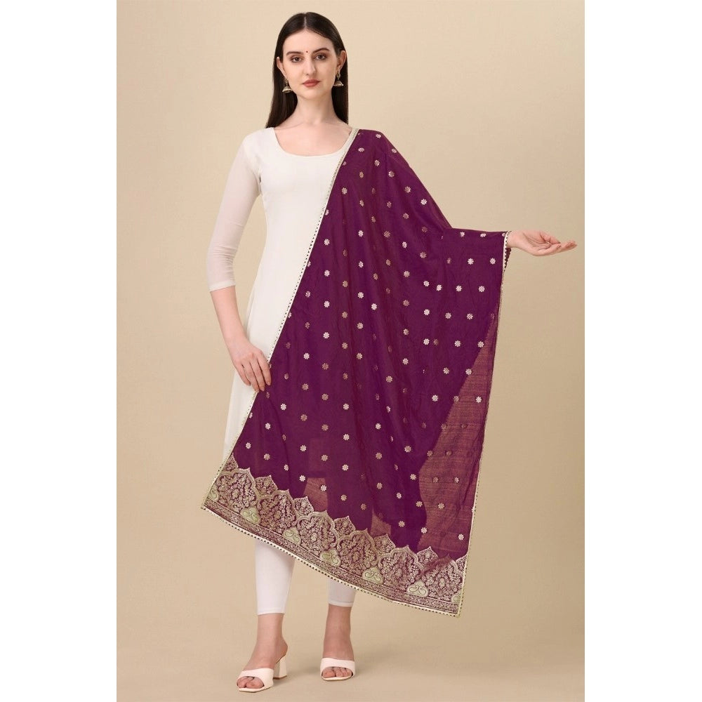 Sensational Women's Silk Pure Zari weaving Duppatta