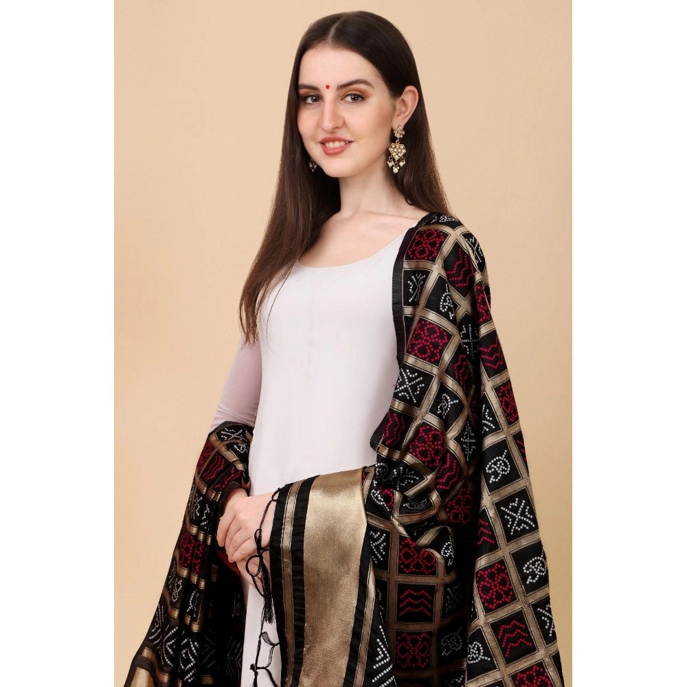 Pretty Women's Silk Pure weaving Work Duppatta