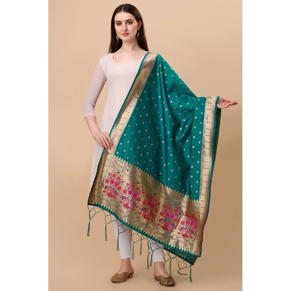 Sensational Women's Silk Pure Zari weaving Duppatta