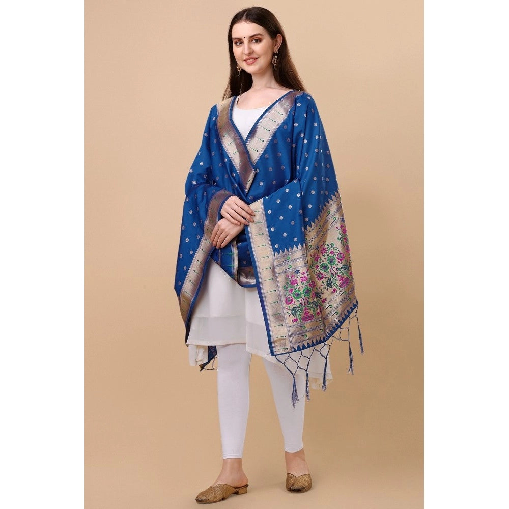 Adorable Women's Silk Pure Zari weaving Duppatta